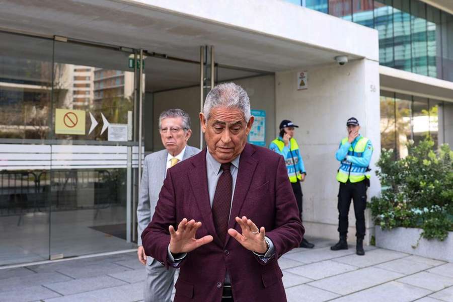 Luís Filipe Vieira, antigo presidente do Benfica, em tribunal