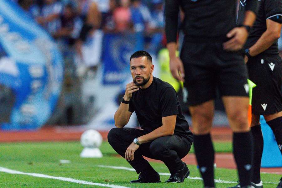 Francesco Farioli, treinador do FC Porto, no jogo com o Torreense Francesco Farioli, treinador do FC Porto, no jogo com o Torreense