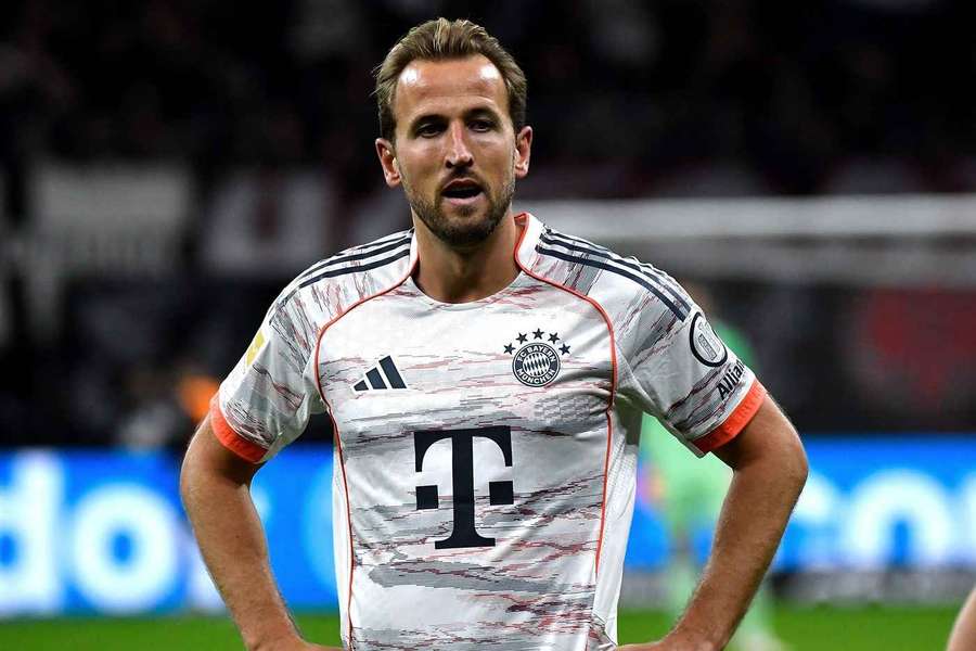 El delantero inglés del Bayern de Múnich Harry Kane