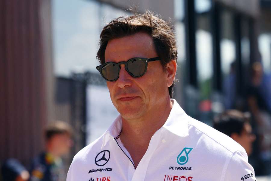 Wolff seen before practice at Hungarian Grand Prix