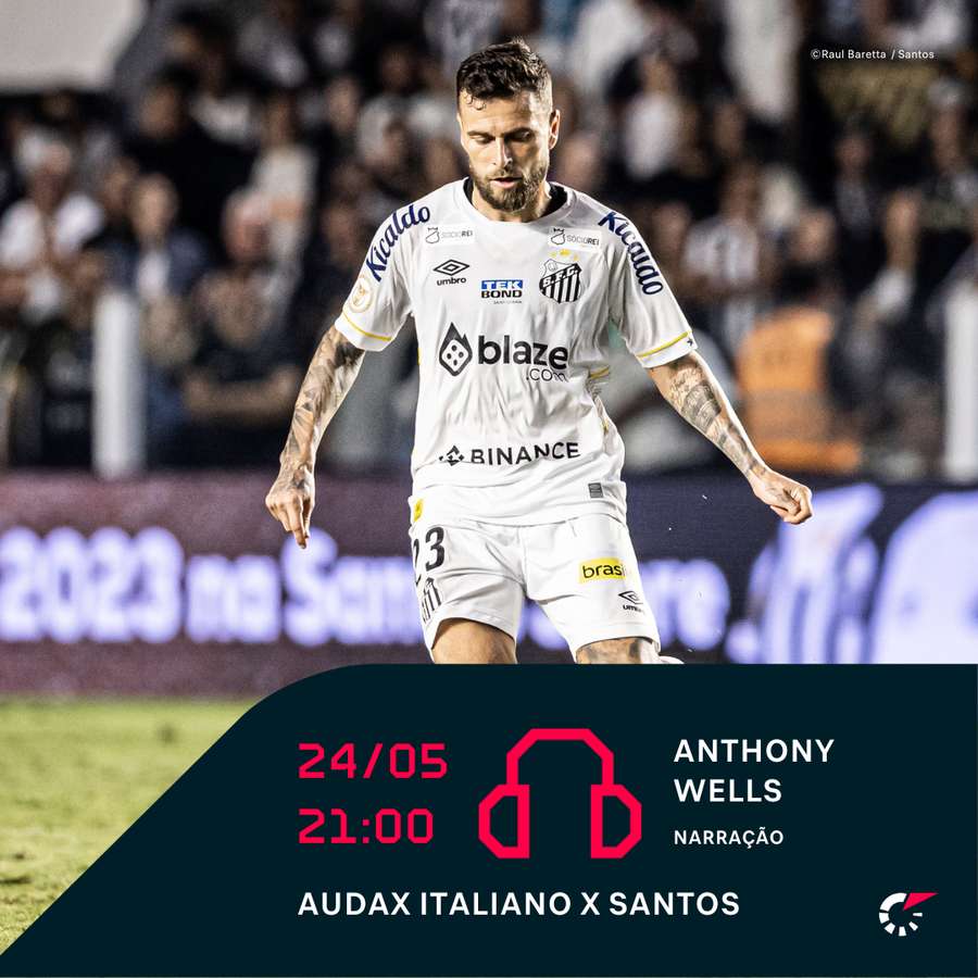 Anthony Wells narra Audax x Santos no Flashscore