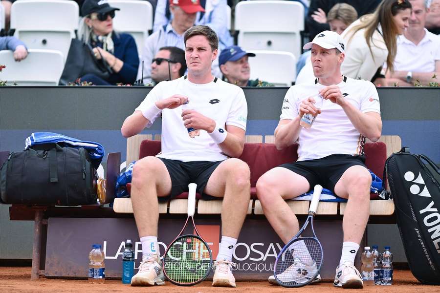 Heliovaara (right) and Patten are yet to drop a set in Paris