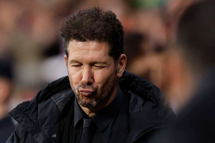 Simeone, treinador do Atlético Madrid