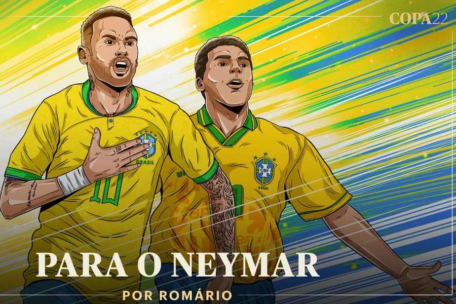 Romário escreveu uma carta a Neymar