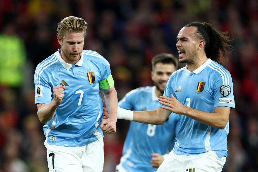 De Bruyne at the double as Belgium come from behind to beat Wales