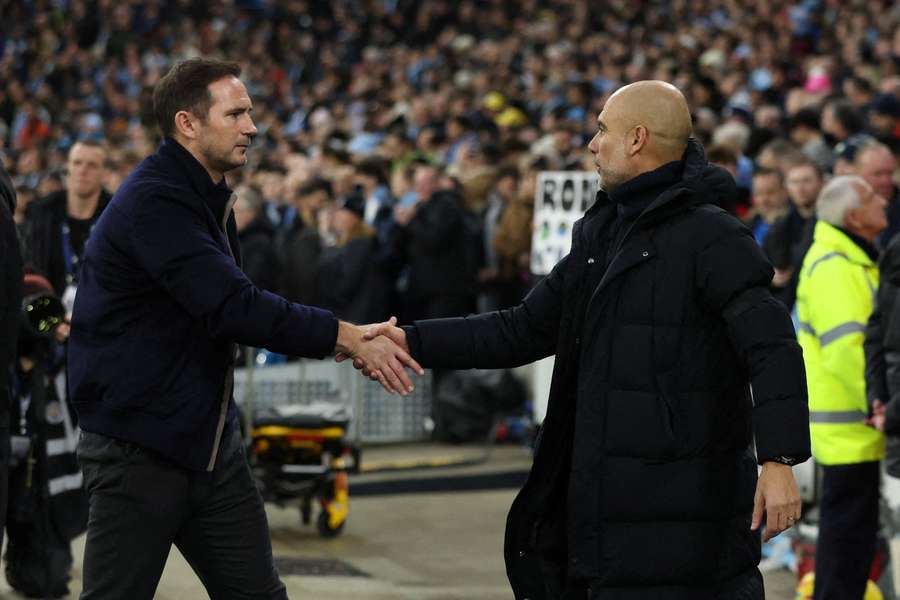 Frank Lampard and Pep Guardiola will meet again this weekend