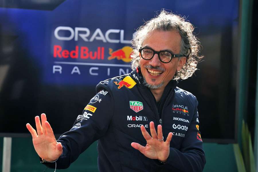 Laurent Mekies, chefe de equipa da Red Bull Laurent Mekies, chefe de equipa da Red Bull