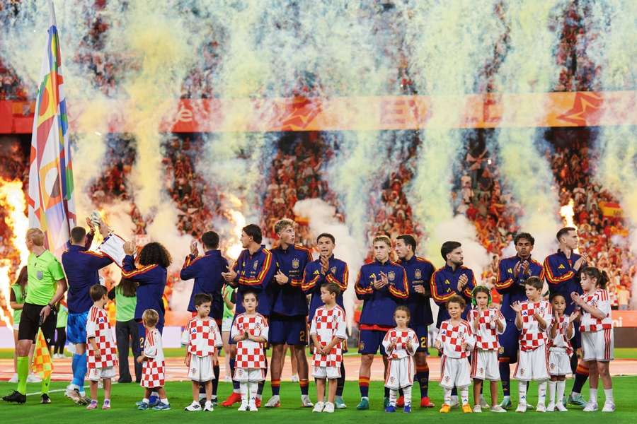 España en el Ramón Sánchez Pizjuán, antes del duelo ante Croacia España en el Ramón Sánchez Pizjuán, antes del duelo ante Croacia