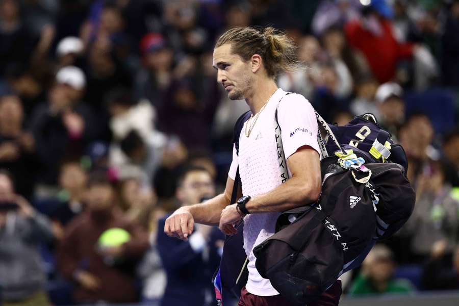 Alexander Zverev nach seiner Niederlage gegen Novak Djokovic