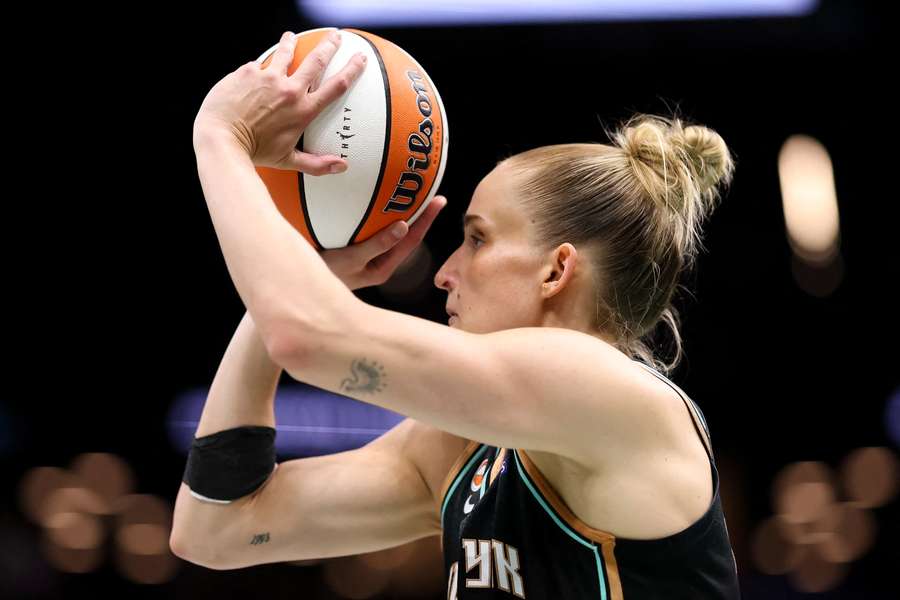 Leonie Fiebich kann derzeit nicht für New York Liberty auf dem Court stehen. Leonie Fiebich kann derzeit nicht für New York Liberty auf dem Court stehen.