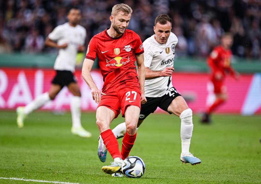 Zuletzt schlugen Laimer und RB Eintracht Frankfurt mit 2:0 im Finale des DFB-Pokals