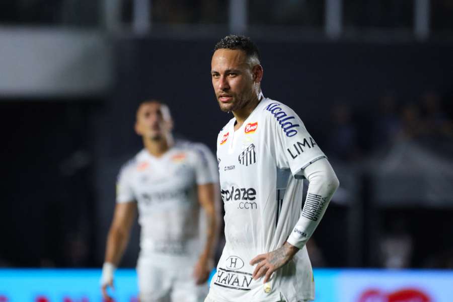 Neymar cu Santos în această săptămână.