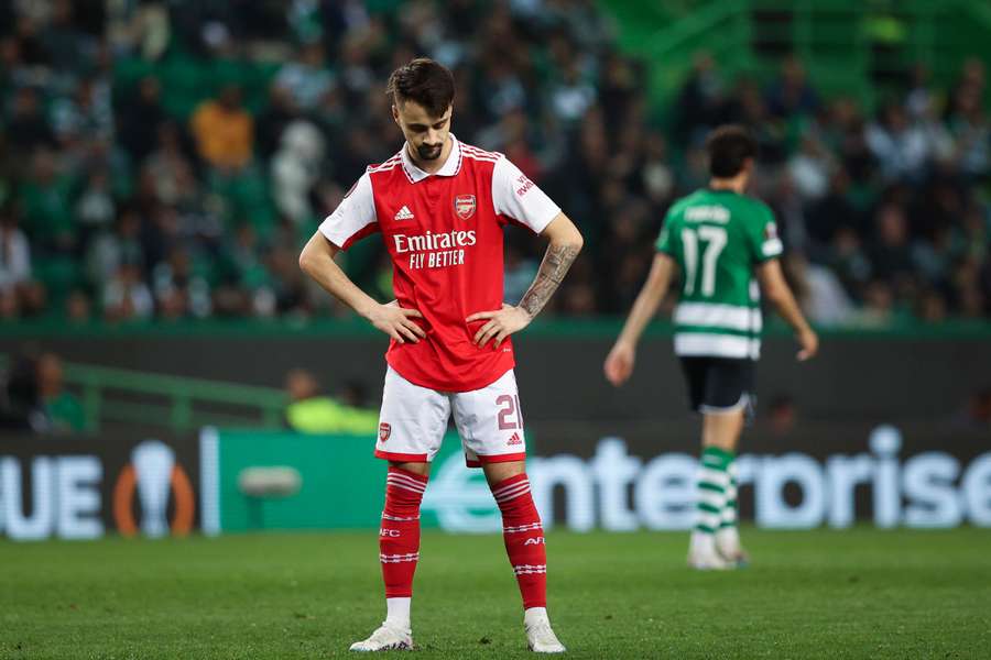 Fábio Vieira foi titular pelo Arsenal em Alvalade com o Sporting