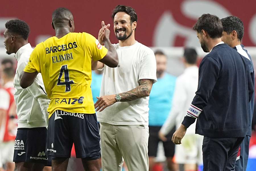 César Peixoto, treinador do Gil Vicente, no final da partida