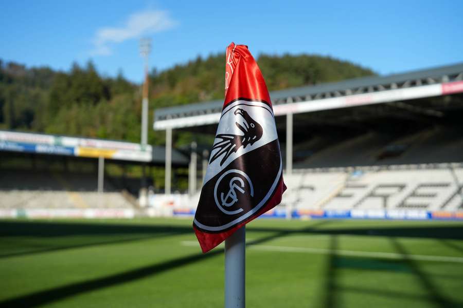 Eckfahne des SC Freiburg Eckfahne des SC Freiburg