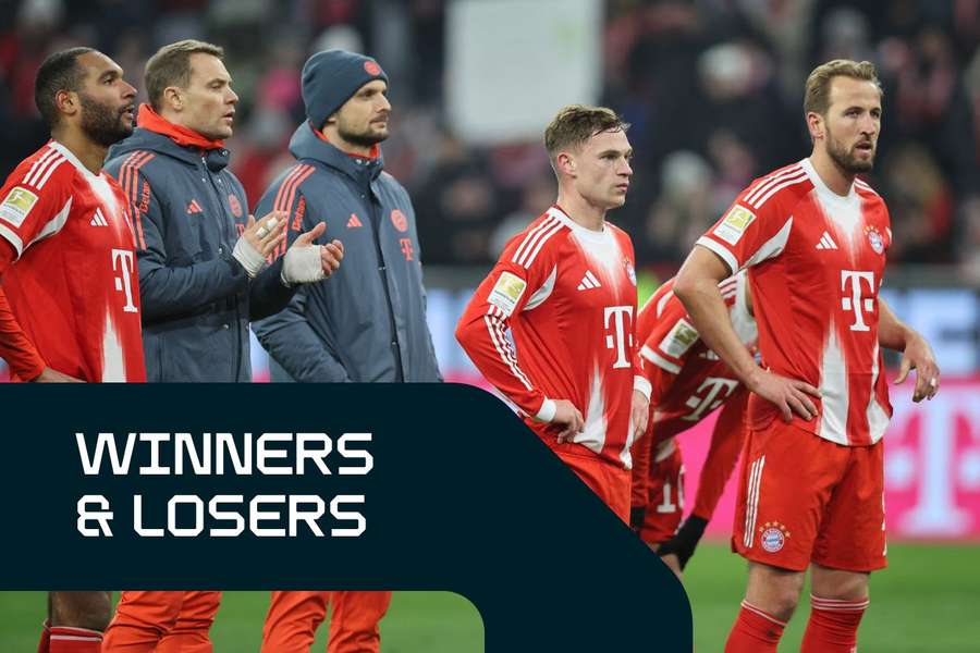 Bayern's losing side applaud their fans after the stunning defeat to Augsburg