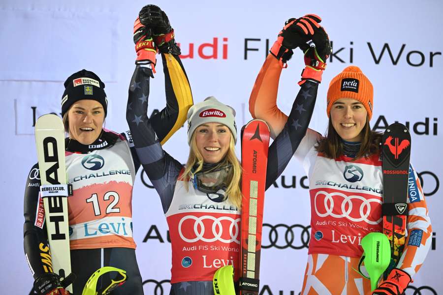 Shiffrin edges closer to all-time record after World Cup opener