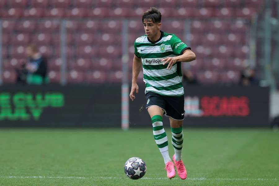 Afonso Moreira esteve no lance do golo do Sporting