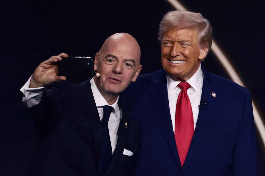 US President Donald Trump poses for a selfie with FIFA president Gianni Infantino during the 2026 World Cup draw US President Donald Trump poses for a selfie with FIFA president Gianni Infantino during the 2026 World Cup draw