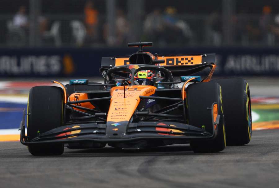 McLaren's Oscar Piastri during practice