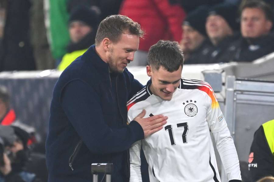 Nagelsmann und Wirtz beim Länderspiel gegen Bosnien-Herzegowina (7:0)