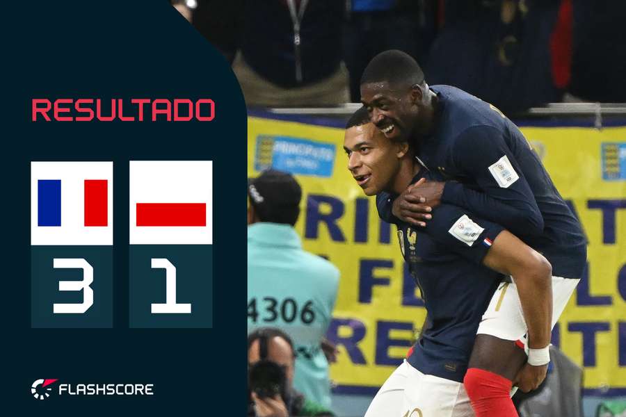 Mbappé marcou dois golos e fez uma assistência na vitória francesa
