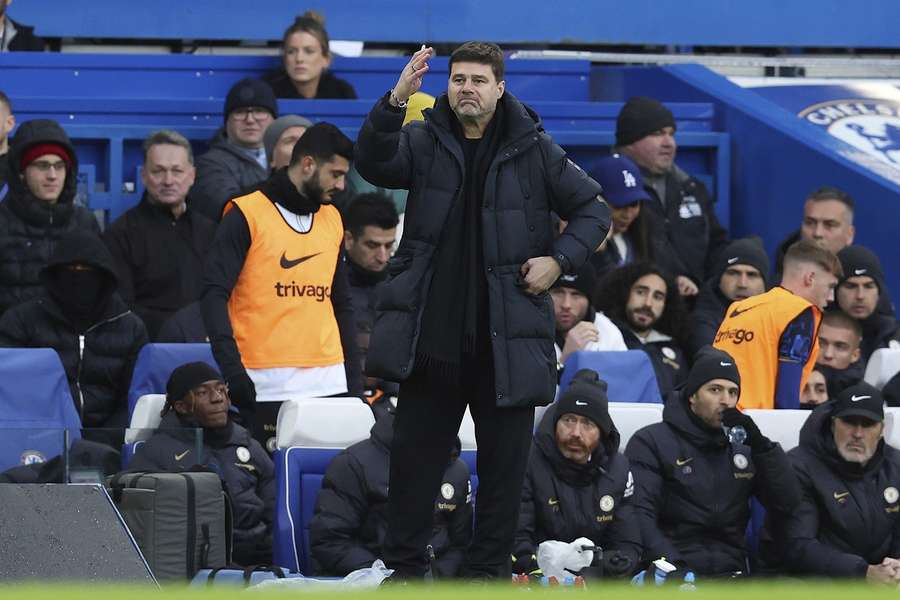 Pochettino watched on as Chelsea beat Brighton