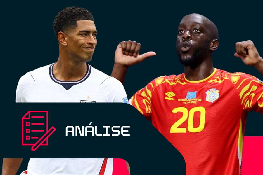 Jude Bellingham e Yoane Wissa poderão ser fundamentais para a Inglaterra e a RD Congo