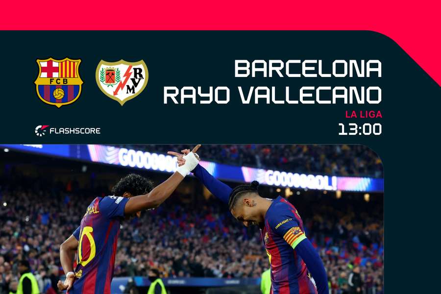 Raphinha e Lamine celebram um golo