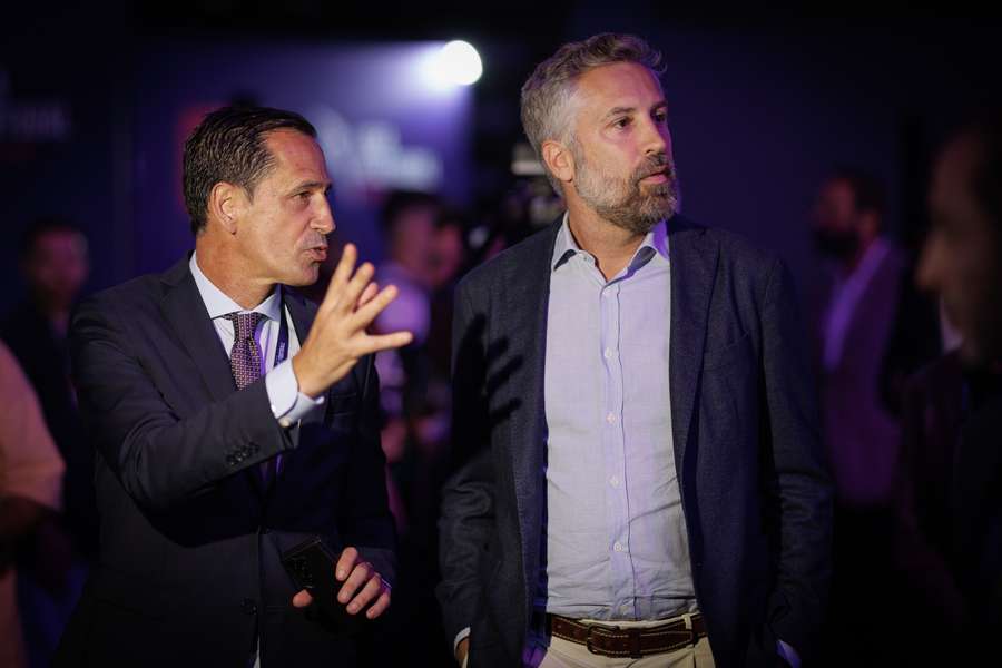 Pedro Proença com Pedro Nuno Santos Pedro Proença com Pedro Nuno Santos