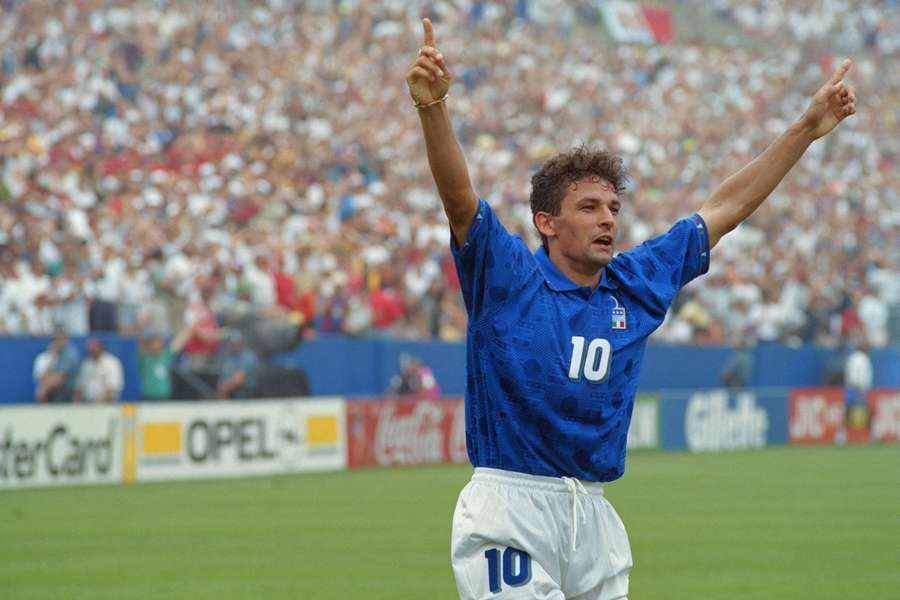 Roberto Baggio è il miglior marcatore italiano di tutti i tempi ai Mondiali assieme a Bobo Vieri e Paolo Rossi
