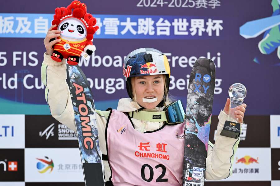 Tess Ledeux en Chine le mois dernier.