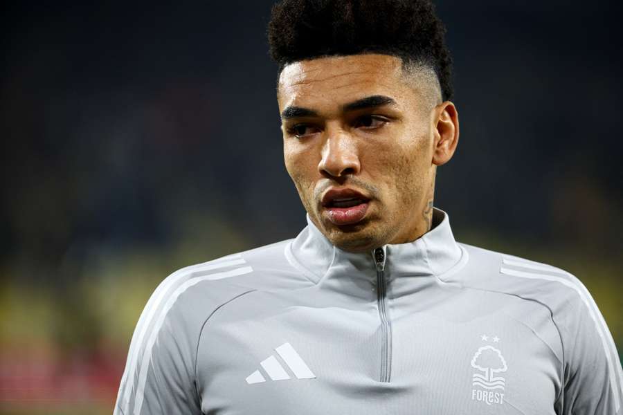 Igor Jesus, brasileiro do Nottingham Forest, marcou no jogo da ida