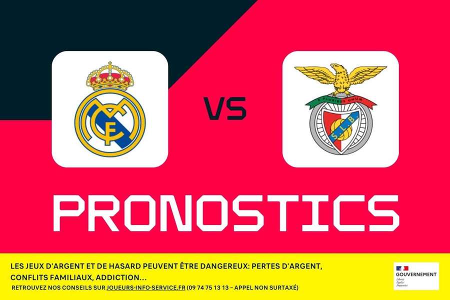Real Madrid - Benfica Lisbonne : pronostics, meilleurs paris et cotes (Ligue des champions) Real Madrid - Benfica Lisbonne : pronostics, meilleurs paris et cotes (Ligue des champions)