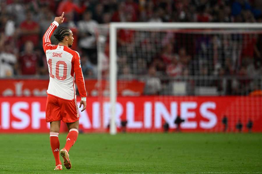 Sané abriu o placar para o Bayern