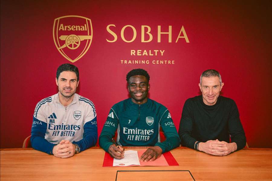 Arsenal star Bukayo Saka has penned a new long-term deal