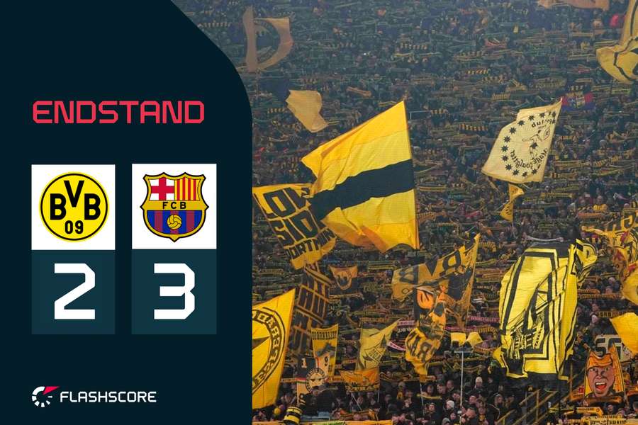 Dortmund mit einer knappen Niederlage.