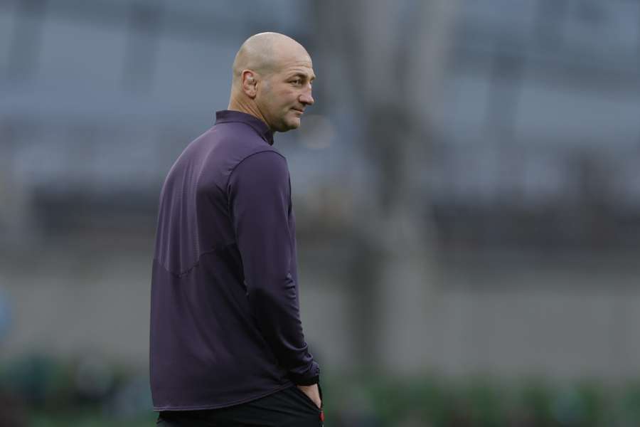 England head coach Steve Borthwick before the match 