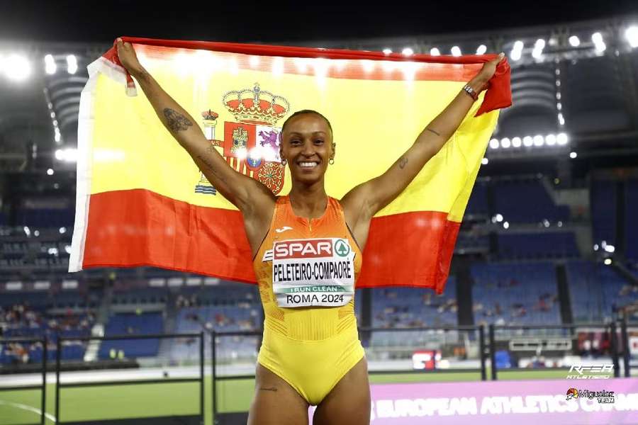 Ana Peleteiro, campeã da Europa do triplo salto
