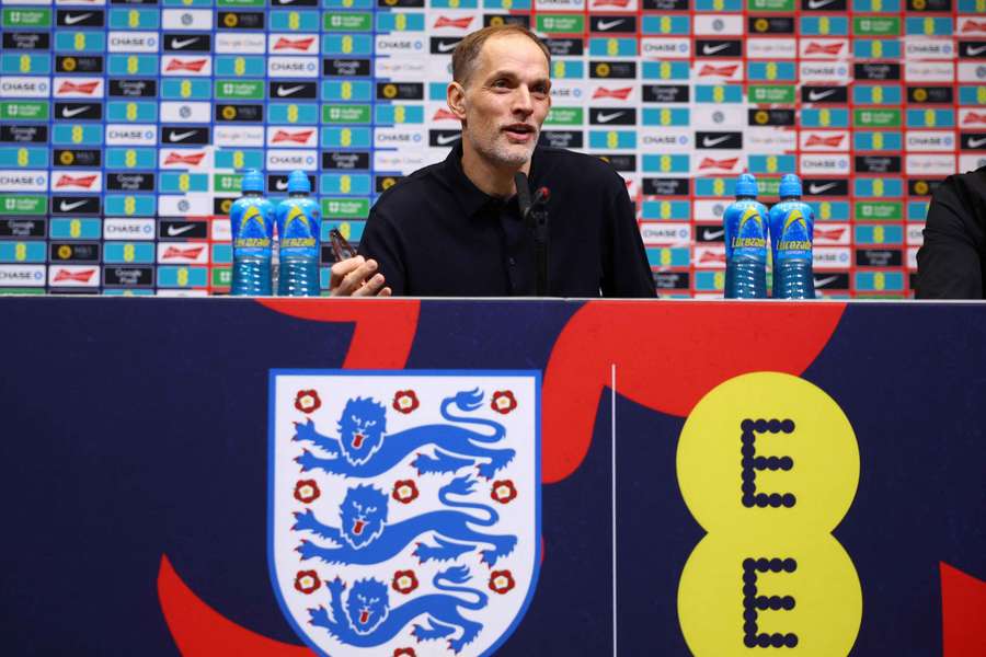  Thomas Tuchel, seleccionador de Inglaterra, durante la rueda de prensa 