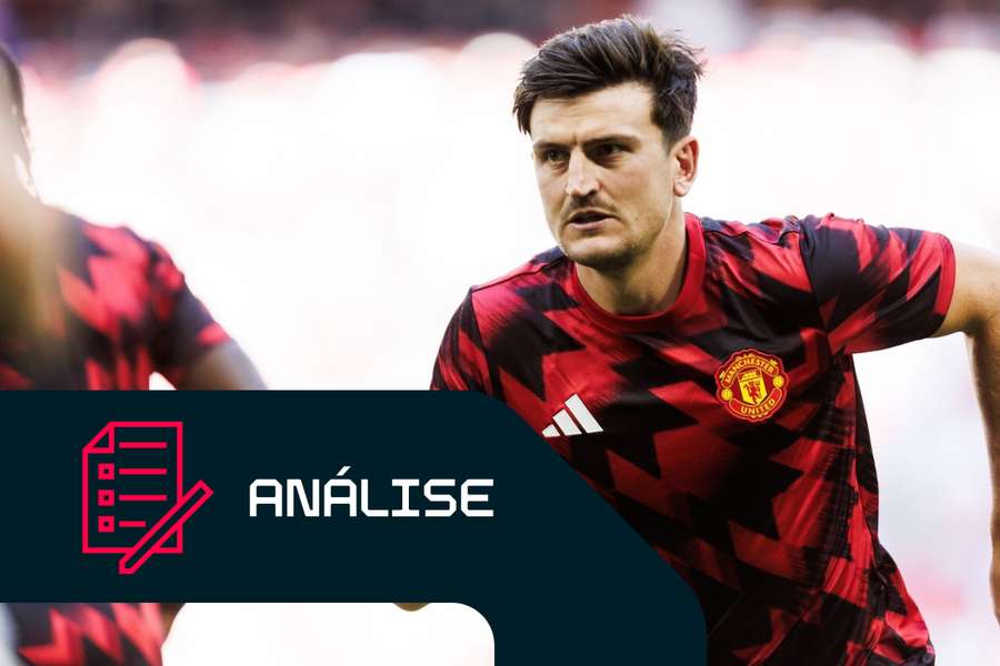 Harry Maguire, do Manchester United, antes do particular de pré-temporada contra o Leeds United, a 19 de julho de 2025
