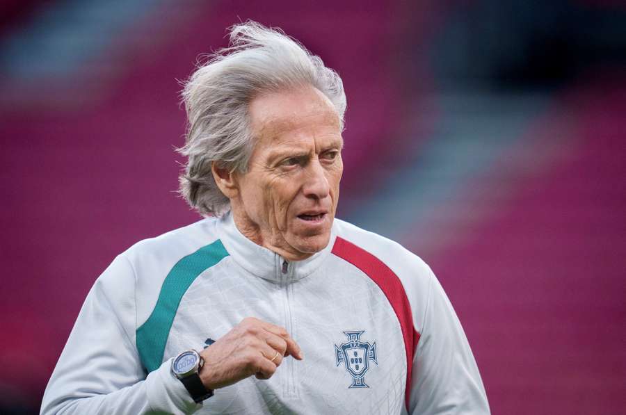 Portugal coach Jorge Jesus during training Portugal coach Jorge Jesus during training