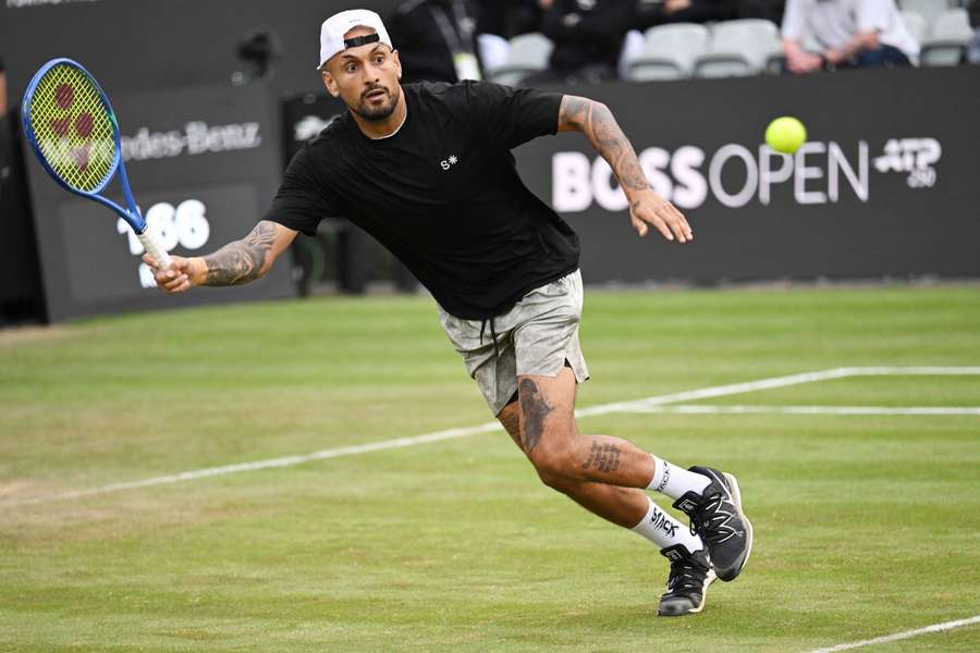 Nick Kyrgios won in straight sets in Stuttgart Nick Kyrgios won in straight sets in Stuttgart
