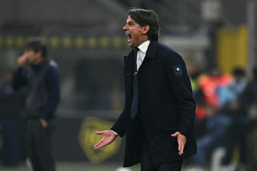 Simone Inzaghi (48) podczas meczu Inter vs Napoli.