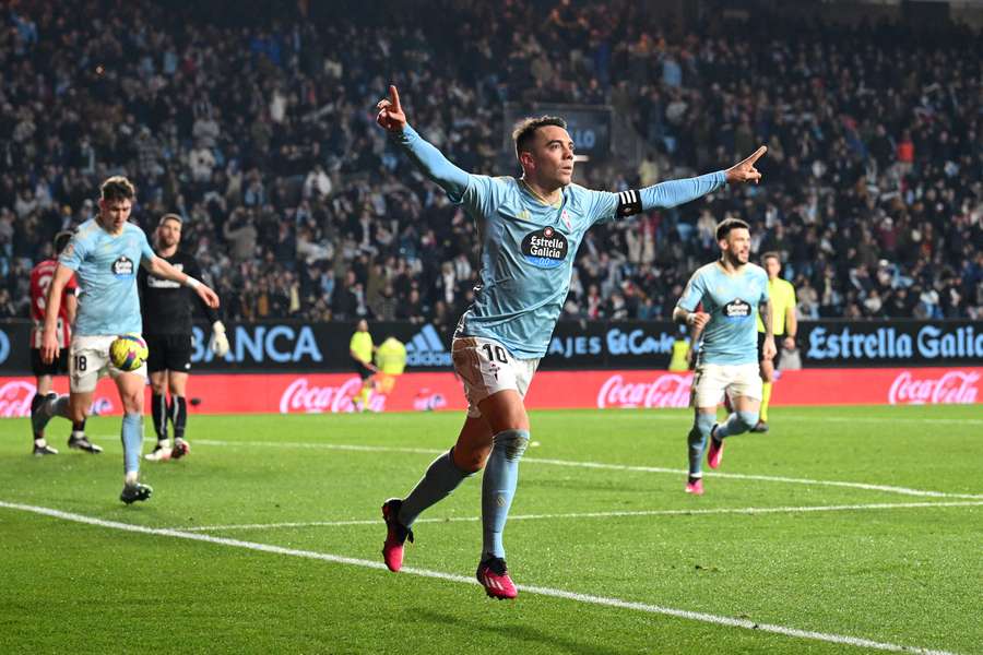 Iago Aspas scored the winner 19 minutes from time