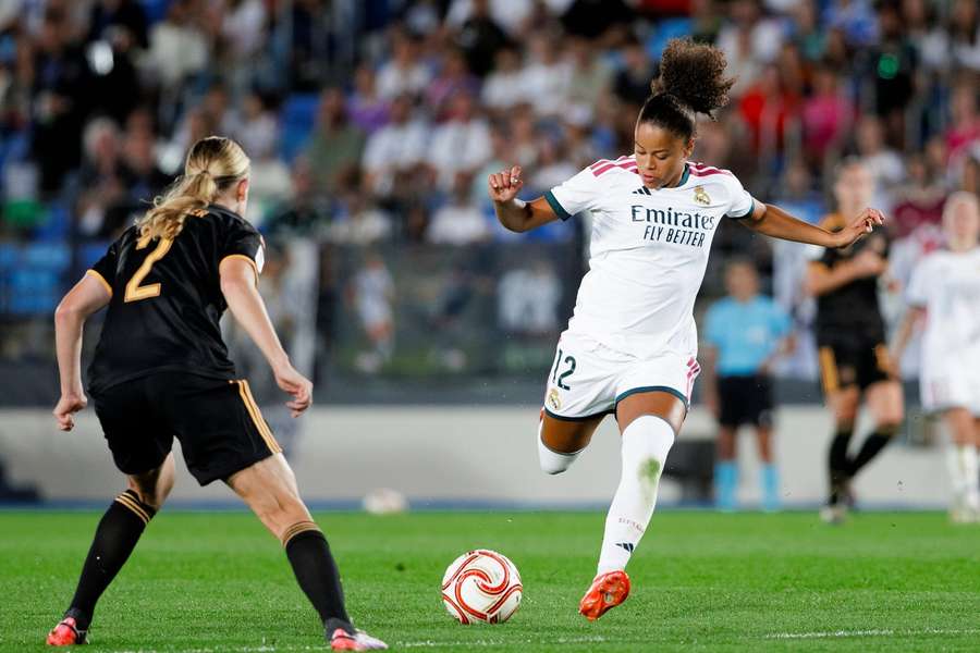 Schroder in action for new club Real Madrid