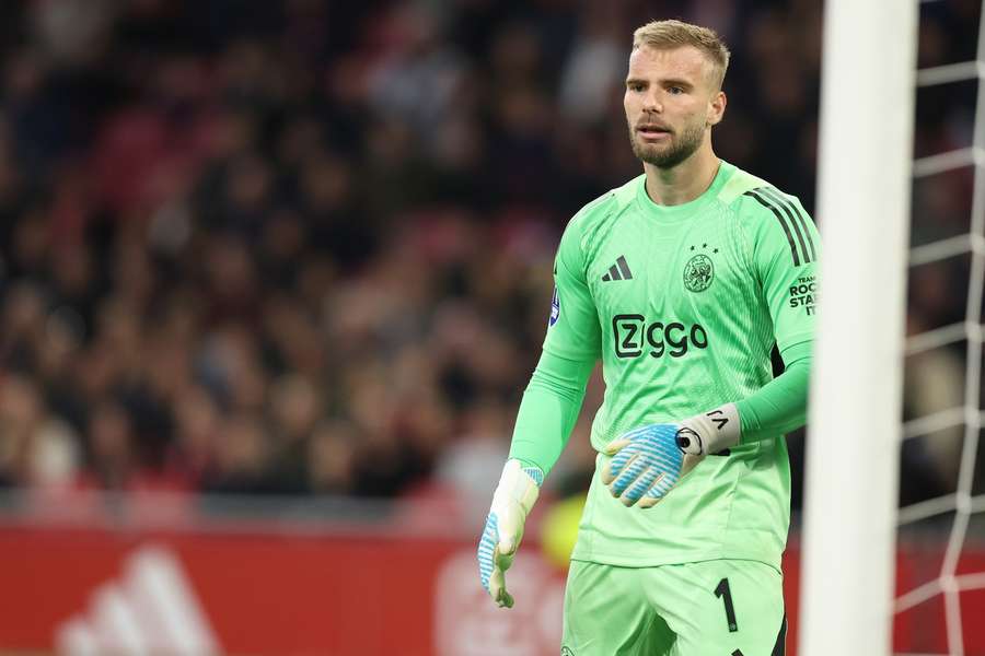 Český gólman Vítězslav Jaroš v dresu Ajaxu.