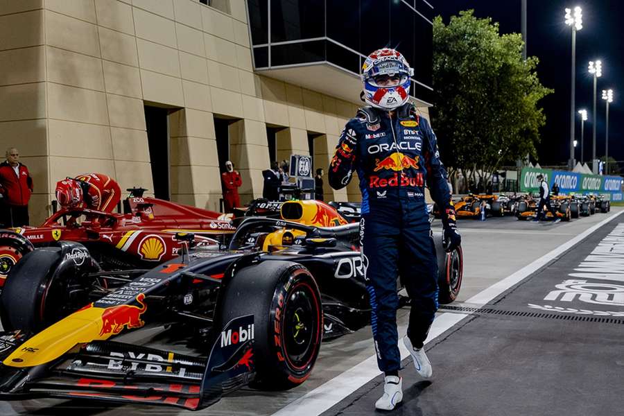 Een tevreden Verstappen