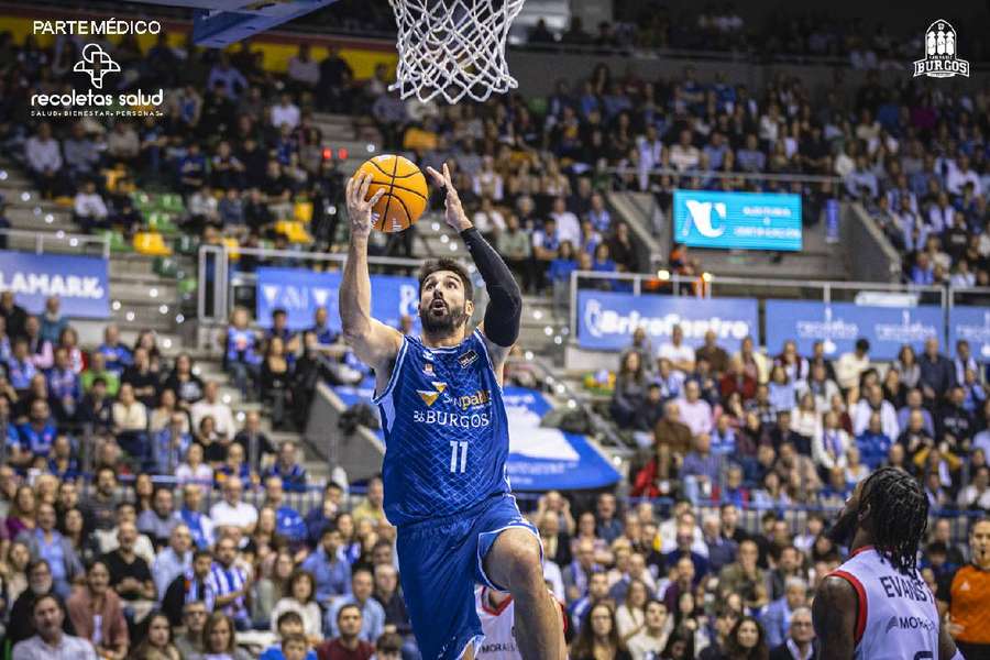 Dani Díez, jugador del San Pablo Burgos