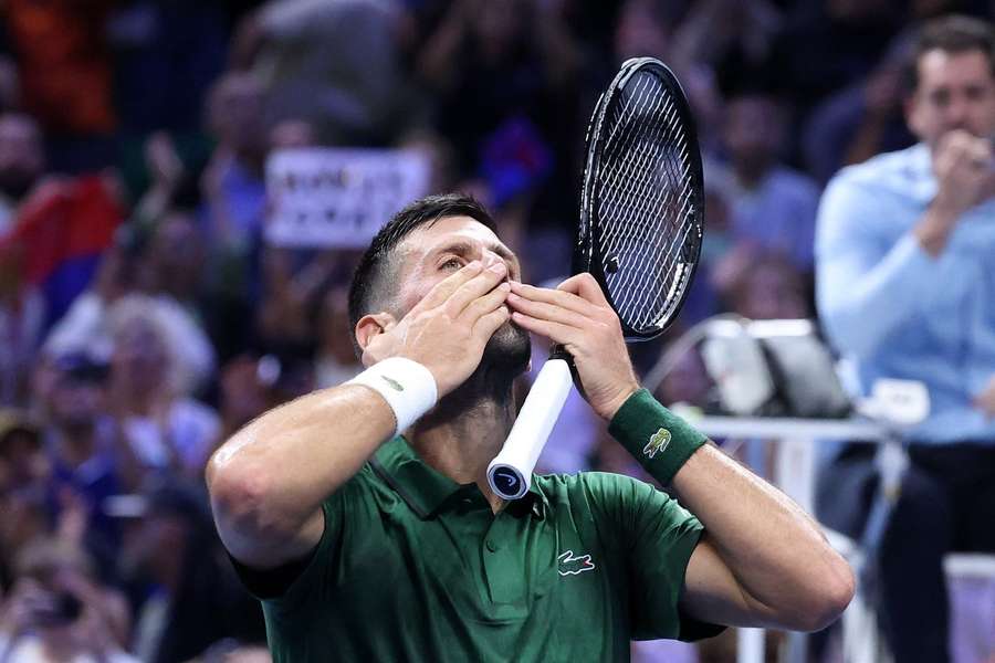 Novak Djokovic nach seinem Auftaktmatch in Athen.